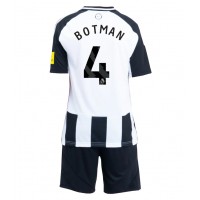 Newcastle United Sven Botman #4 Heimtrikotsatz Kinder 2024-25 Kurzarm (+ Kurze Hosen)